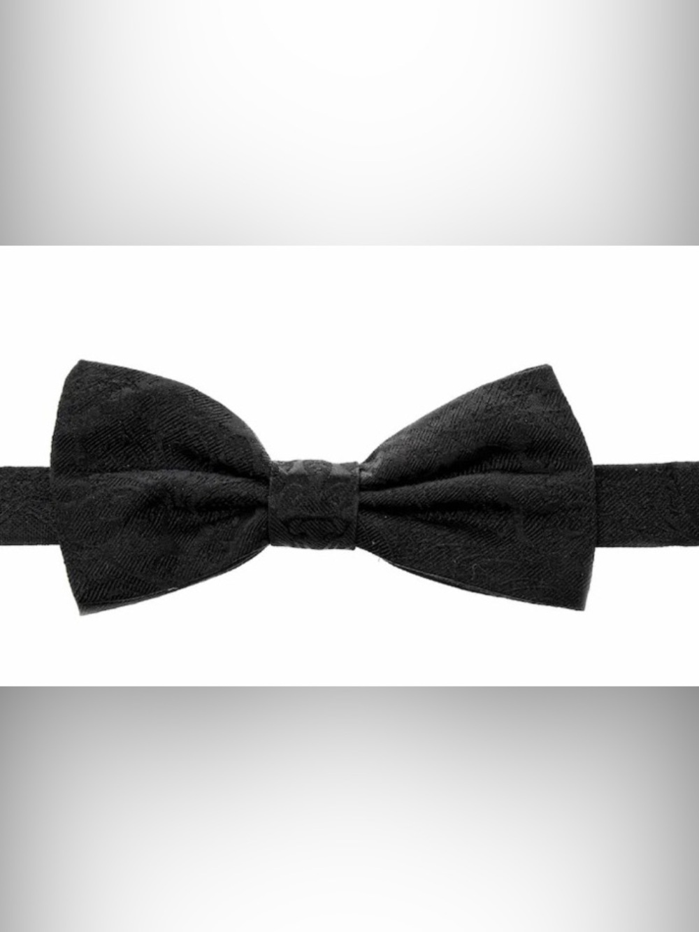 Dolce & Gabbana Jacquard Bow tie  black NWT